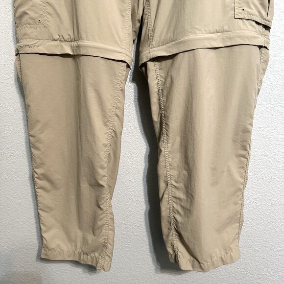Columbia GRT Convertible Cargo Pants Men's Large 38x27 Tan Omni-Dry Hiking - Picture 3 of 16